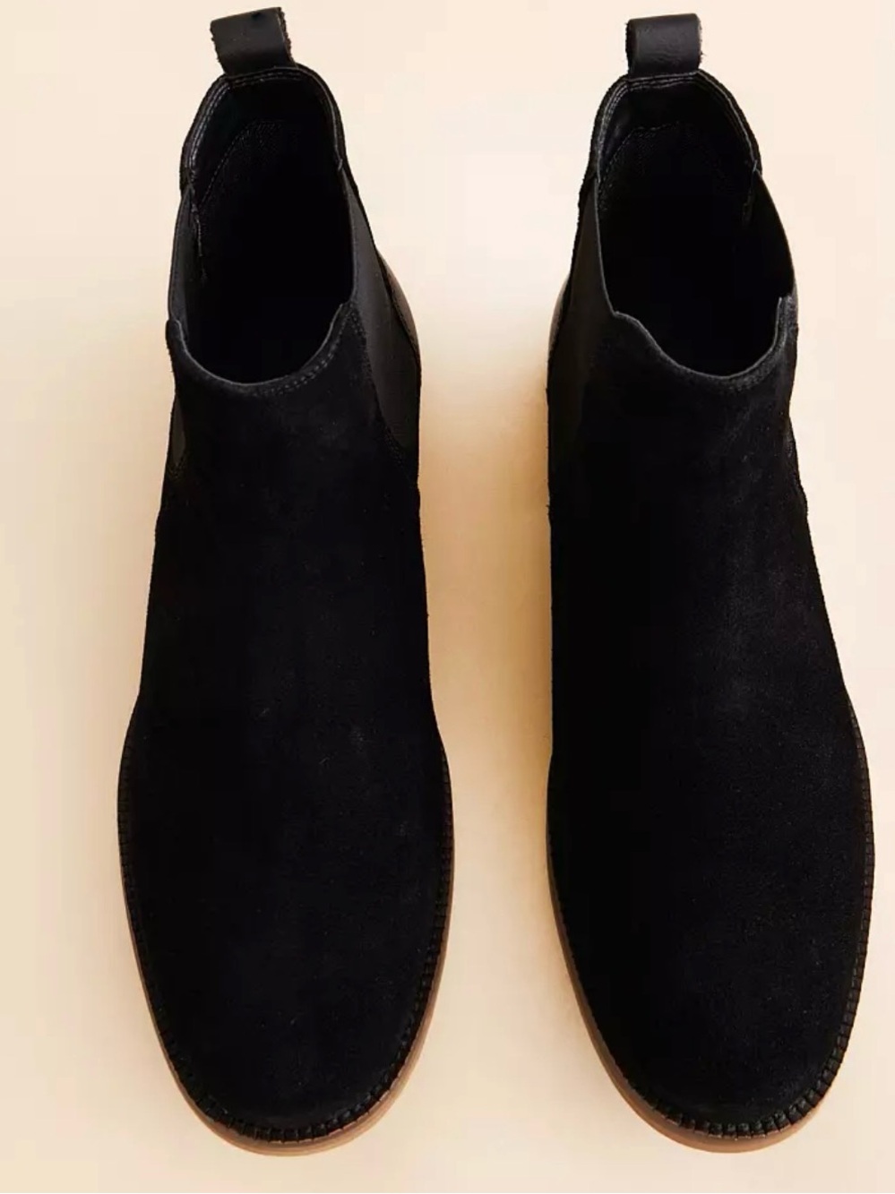 Men's Black Suede Chukka Boots - Sleek Slip-On Style